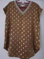 Beige blouse met gouden motieven, Kleding | Dames, Blouses en Tunieken, Nieuw, Beige, Maat 42/44 (L), J et S Millenium
