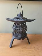 Oude Japanse gietijzeren lantaarn, Ophalen of Verzenden