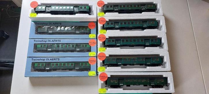 BEVOORRADING VAN SNCB/NMBS OVB-AUTO'S M1*HO*DC, Hobby en Vrije tijd, Modeltreinen | H0, Gebruikt, Treinset, Gelijkstroom, Overige merken