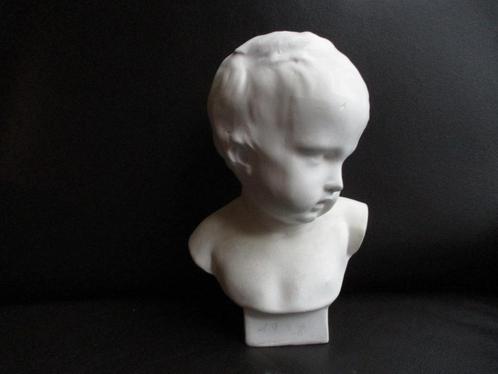 Formidabel borsthoofd van een cherub/kind, Antiek en Kunst, Antiek | Keramiek en Aardewerk, Ophalen of Verzenden