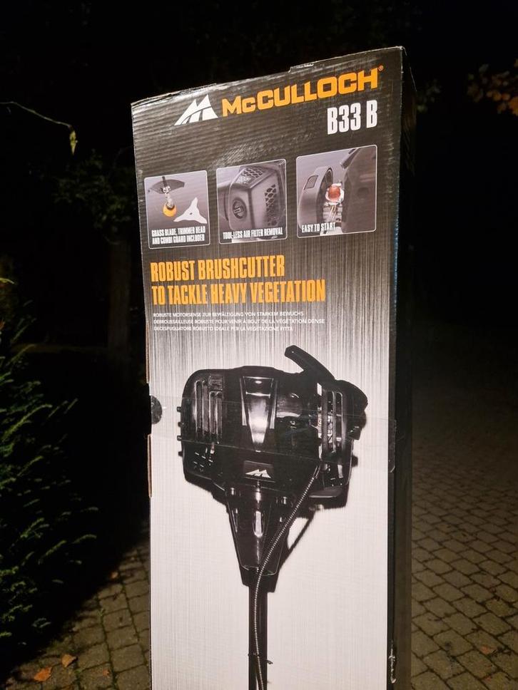 Mc Culloch B33B - Bosmaaier - nieuw in verpakking, Tuin en Terras, Bosmaaiers, Nieuw, Ophalen