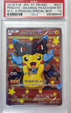 Poncho-wearing Pikachu M.C. JPN X Pikachu Special Box PSA 10, Hobby en Vrije tijd, Verzamelkaartspellen | Pokémon, Ophalen, Nieuw