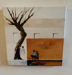 Peinture à l'huile d'une rue Nord Africaine, Antiquités & Art, Art | Peinture | Moderne, Enlèvement ou Envoi