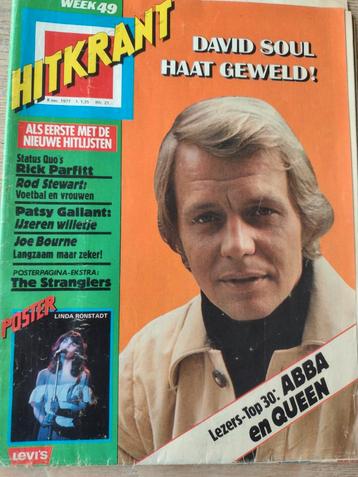 HITKRANT 1977: THE STRANGLERS-DAVID SOUL-QUEEN-HERMAN BROOD beschikbaar voor biedingen