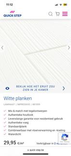 Quickstep laminaat wit +-70m2, Ophalen, Laminaat