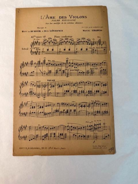 Le Buxeuil, — L'Âme des Violons (valse viennoise), Musique & Instruments, Partitions, Utilisé, Artiste ou Compositeur, Classique