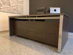 Directiebureau in donker hout met modern design, Werkplek, Ophalen, Gebruikt, Bureau