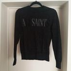 Zwarte All Saints top/longsleeve/trui Merino Wol - Maat S, Kleding | Dames, All Saints, Verzenden, Zwart, Zo goed als nieuw