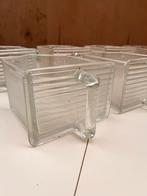 Kruidenpotten in glas set van 8 stuks, Glas, Gebruikt, Ophalen of Verzenden
