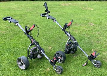electrische golftrolley( 2 stuks)  Mocad  2,0+2,5  compleet beschikbaar voor biedingen
