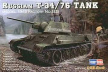 HOBBY BOSS 84808 russian T-34/76 tank model 1943 éch. 1/48 disponible aux enchères