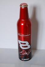 Budweiser - aluminium flesje - Nascar - leeg, Verzamelen, Overige merken, Gebruikt, Flesje(s), Ophalen of Verzenden