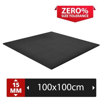 Dalles sol fitness en caoutchouc 1mx1m. Épaisseur 15mm. beschikbaar voor biedingen