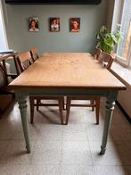 Vol houten stevige tafel / prijs bespreekbaar, Huis en Inrichting, Tafels | Eettafels, Ophalen, Gebruikt, Klassiek, 50 tot 100 cm