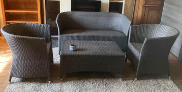 Tuinset 2 zit + 2x1 zit + tafel  beschikbaar voor biedingen