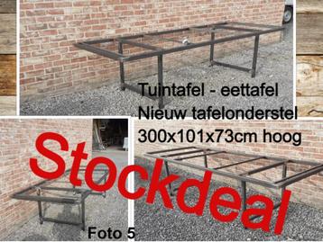 tuintafel - NIEUW tafelonderstel 300x101x73 cm H - eettafel  beschikbaar voor biedingen