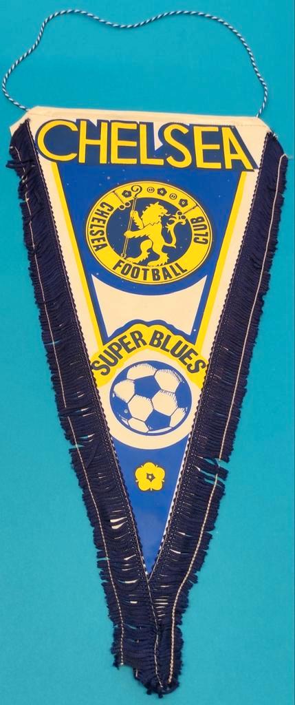 Chelsea FC 1981 super blues prachtig vintage vaandel voetbal, Verzamelen, Sportartikelen en Voetbal, Zo goed als nieuw, Ophalen of Verzenden