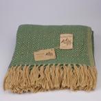 Alpaca Wol Dekentje Groen 200x140cm Zachte Sofadeken, Verzenden, Nieuw