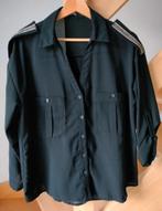 Modieuze blouse zwart met steentjes. Unigirl Paris, Medium, Maat 38/40 (M), Zwart, Ophalen of Verzenden, Zo goed als nieuw