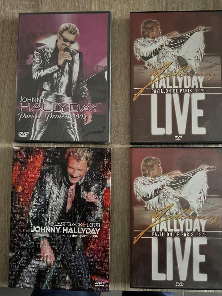 Johnny Hallyday - 3 boeken + 4 DVD’s, Boeken, Muziek, Zo goed als nieuw, Artiest, Ophalen of Verzenden
