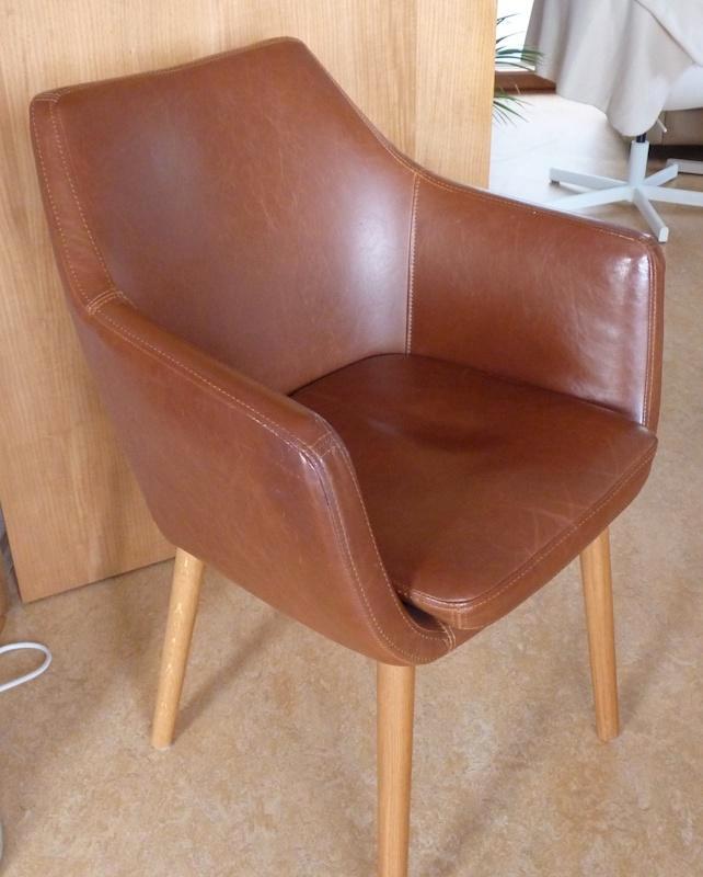 fauteuil "Maison du Monde", Huis en Inrichting, Fauteuils, Zo goed als nieuw, Hout, Kunststof, 50 tot 75 cm, Minder dan 75 cm
