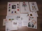 Lot postzegels België souvenir FDC herdenking..., Ophalen of Verzenden
