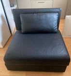 Zetel IKEA leder zwart, Ophalen, Gebruikt, Zwart