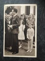 postkaart Koning Leopold ontvangt de werklieden te Laeken, Verzamelen, Ophalen of Verzenden