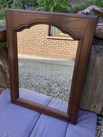 Spiegel eik - hangsysteem - 60 x 80 cm- goede staat beschikbaar voor biedingen