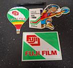 Lot stickers vintage Fuji Film luchtballon tennis sponsor, Ophalen of Verzenden, Zo goed als nieuw, Merk