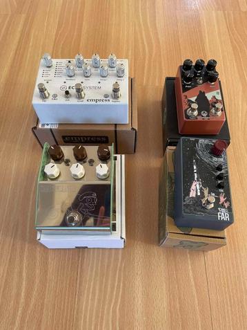 Effectpedalen te koop (Empress, Thorpy FX, Pine-box, Walrus) beschikbaar voor biedingen