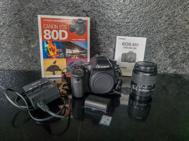Canon Eos 80D, Audio, Tv en Foto, Fotocamera's Digitaal, Zo goed als nieuw, Spiegelreflex, Canon, Minder dan 4 keer, Ophalen