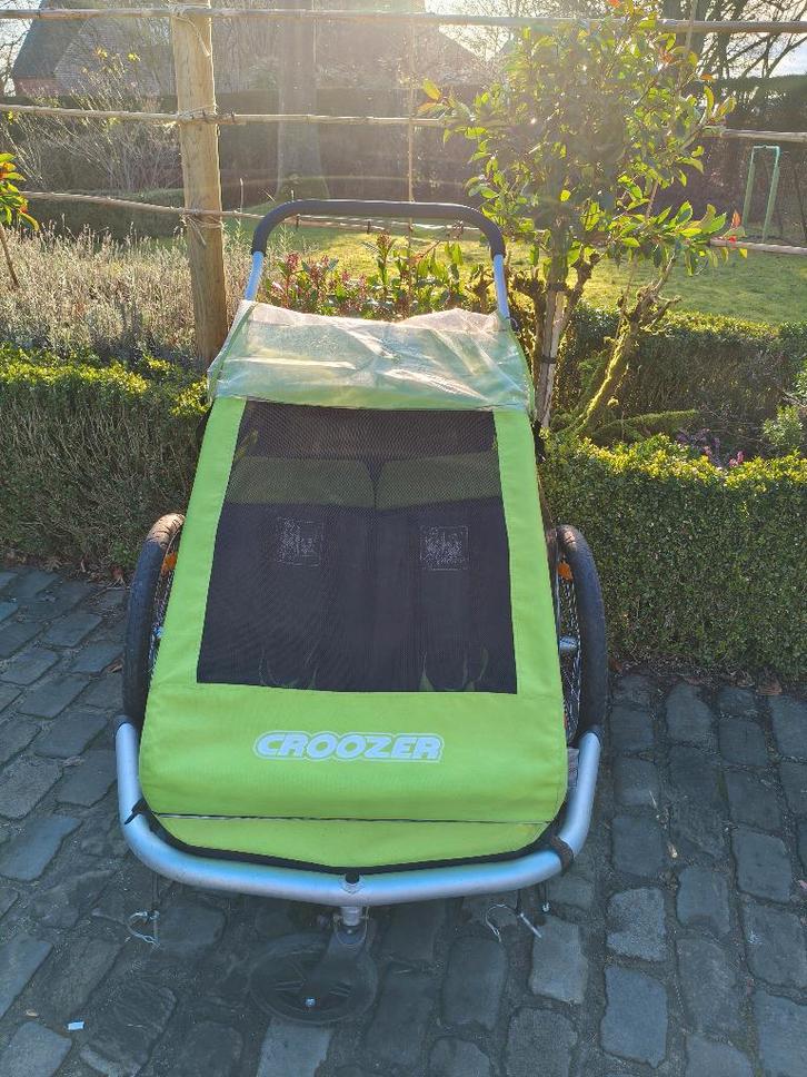 Fietskar / Loopbuggy Croozer Kid for 2, Vélos & Vélomoteurs, Accessoires vélo | Remorques, Utilisé, Remorque pour enfant, 40 à 60 kg