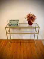 Console en verre, Huis en Inrichting, Tafels | Kaptafels, Ophalen, Mid century, 50 tot 100 cm, Minder dan 100 cm