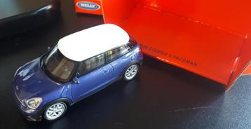 Welly 1:43 Nex Models - Mini Cooper S Paceman - blauw beschikbaar voor biedingen
