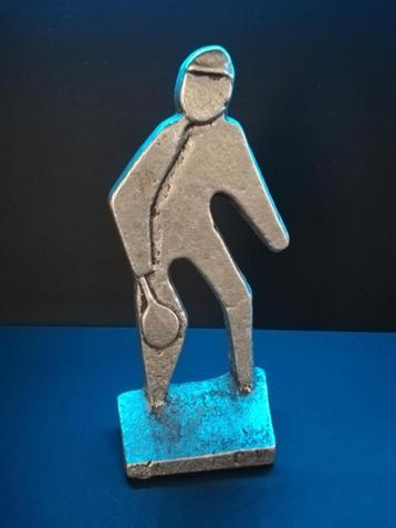 Willy Ceyssens brutalistisch aluminium beeldje beschikbaar voor biedingen