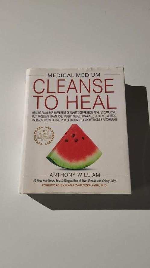 Cleanse to heal Anthony William, Livres, Santé, Diététique & Alimentation, Comme neuf, Maladie et Allergie, Enlèvement