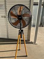 DOMO Statiefventilator 'Wood Style' in hoogte verstelbaar, Electroménager, Ventilateurs, Enlèvement, Comme neuf, Ventilateur de trépied