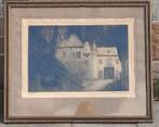 Gravure château signe Michel bernier, Antiquités & Art, Enlèvement ou Envoi