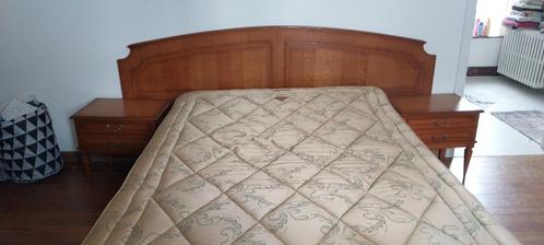 Bed, Maison & Meubles, Chambre à coucher | Lits, Utilisé, Queen size, 140 cm, Autres dimensions, Brun, Enlèvement