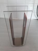 NIEUW moderne vaas Philippi H 26 cm Br  10 cm, Huis en Inrichting, Ophalen, Nieuw, Glas, Minder dan 50 cm