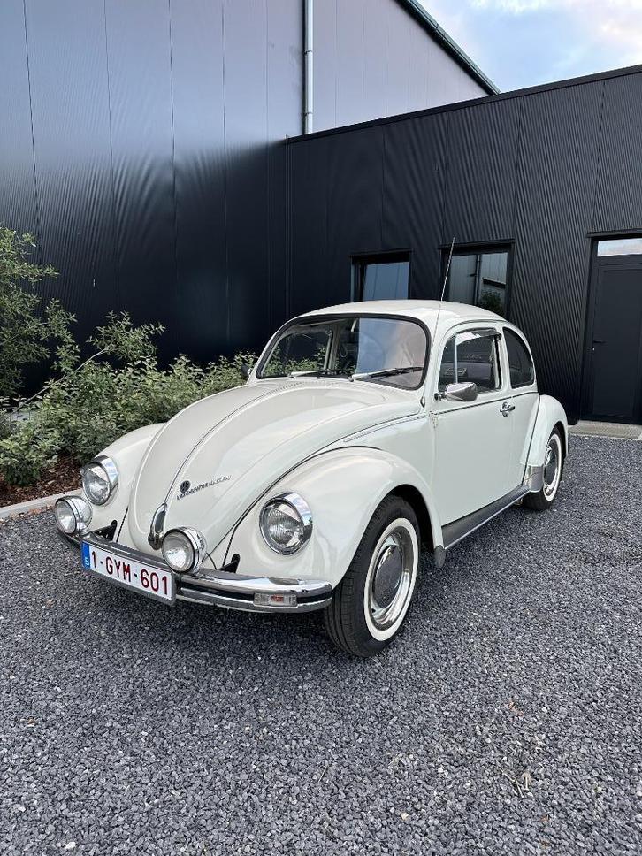 Volkswagen Kever 1200 1978, Auto's, Oldtimers, Bedrijf, Te koop, Volkswagen, Benzine, Coupé, 2 deurs, Handgeschakeld, Wit, Zwart