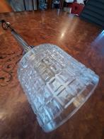 Crome hanglamp  glas, Ophalen of Verzenden, Zo goed als nieuw, Crome hanglamp  glas, Glas