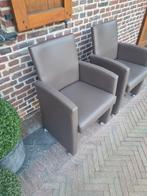 Lederen stoelen op wieltjes, Ophalen of Verzenden, Zo goed als nieuw