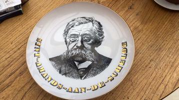 Emile Verhaeren ( Sint -Amands ad Schelde ) - glazen bord beschikbaar voor biedingen