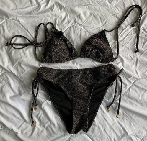 Zwarte glitter bikini Wibra maat 164/170 nieuwstaat, Kleding | Dames, Badmode en Zwemkleding, Nieuw, Bikini, Zwart, Ophalen of Verzenden
