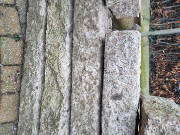 Natuursteen balken 8 stuks verschillende lengtes 