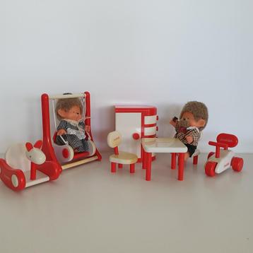 Monchichi opa, oma + baby beschikbaar voor biedingen