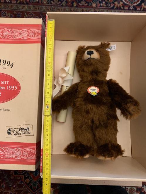 Teddybeer Steiff Zirkus-Bär 1935 - 32cm, Verzamelen, Beren en Cherished Teddies, Nieuw, Stoffen beer, Steiff, Ophalen