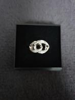 Zilveren ring van Nona maat 54, Handtassen en Accessoires, Met kristal, Ophalen of Verzenden, Dame, Zo goed als nieuw